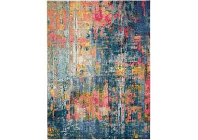 Image for Nourison Celestial CES09 Blue Multicolor 8'x11' Oversized Rug