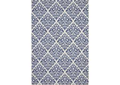 Image for Nourison Grafix GRF06 Navy Blue and White 6'x9' Area Rug