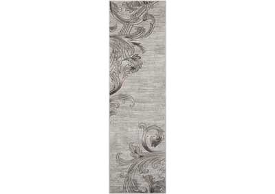 Image for Nourison Maxell MAE05 Grey 8' Runner Hallway Rug