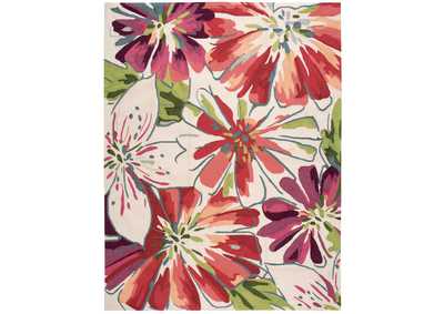 Image for Nourison Fantasy FA16 White Multicolor 8'x11' Rug