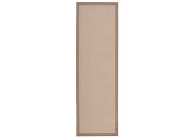 Image for Nourison Sisal Soft SSF05 Brown 8' Runner Hallway Rug