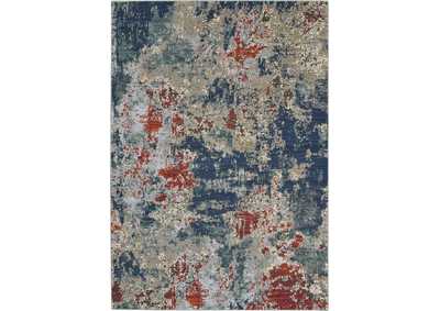 Image for Nourison Artworks ATW01 Blue and Red 6'x8' Abstract Area Rug