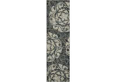 Image for Nourison Maxell MAE10 Grey 8' Runner Hallway Rug