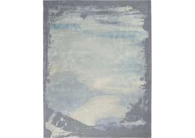Image for Nourison Prismatic 8'x10' Seafoam Silver Area Rug
