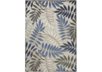 Image for Nourison Aloha 4'x6' Blue Patio Area Rug