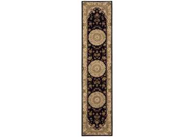 Image for Nourison 2000 2233 Black 12' Runner Area Rug
