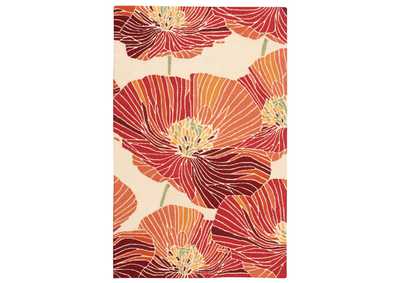 Image for Nourison Fantasy FA24 Orange 4'x6' Area Rug