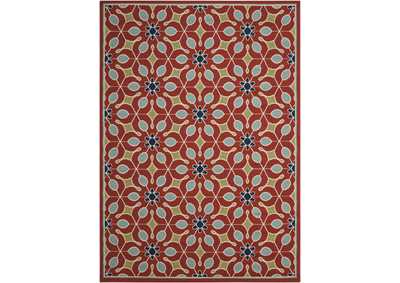 Image for Nourison Caribbean CRB07 Rust Red 9'x13' Oversized Rug