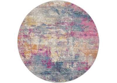 Image for Nourison Passion 8' Round Ivory Multicolor Area Rug