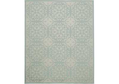 Image for Nourison Jubilant JUB06 Aqua 8'x10' Large Low-pile Rug
