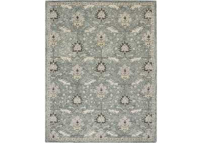 Image for Nourison Jazmine JAZ02 Seafoam Green 8'x10' Large Wool Rug