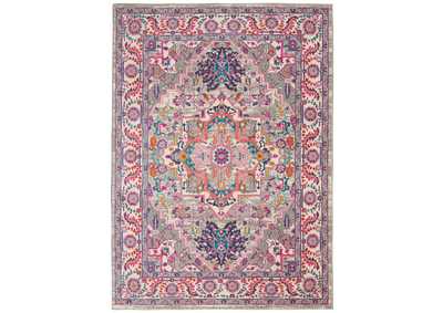 Image for Nourison Passion PSN20 Grey and Pink 5'x7' Persian Area Rug