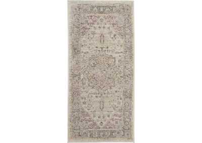 Image for Nourison Tranquil 2'x4' Pink and Beige Kashan Small Rug