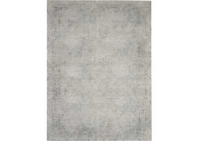 Image for Nourison Rustic Textures RUS09 Ivory and Slate Blue 8'x11' Large Rug