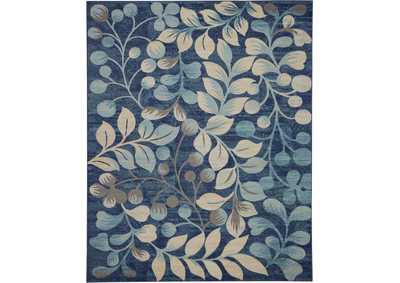 Image for Nourison Tranquil TRA03 Navy Blue 8'x10' Large Rug