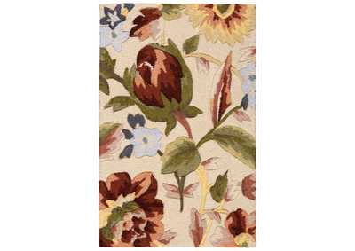 Image for Nourison Fantasy 2'x4' White Multicolor Area Rug