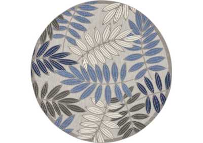 Image for Nourison Aloha 8'xRound Blue Patio Area Rug
