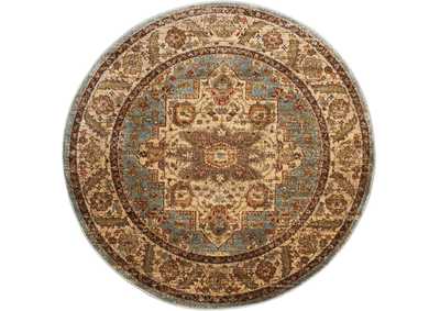 Image for Nourison Delano DEL05 Blue 5' Round Area Rug