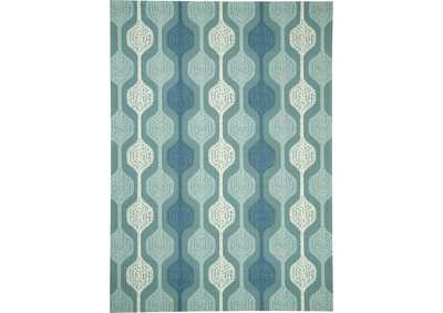 Image for Waverly Sun N Shade SND70 Blue 10'x13' Oversized Indoor-outdoor Rug