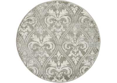 Image for Nourison Euphoria EUP06 Grey 3' Round Area Rug