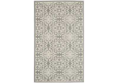 Image for Nourison Jubilant JUB06 Grey 3'x5' Small Floral Area Rug