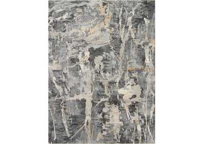 Image for Nourison Fusion FSS10 Beige and Grey 8'x11' Oversized Plush Shag Rug