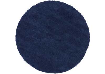 Image for Nourison Malibu Shag MSG01 Dark Blue 7' Round Rug