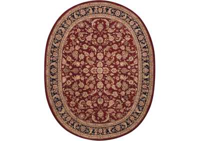 Image for Nourison 2000 2002 Dark Red Multicolor 10' Oval Area Rug