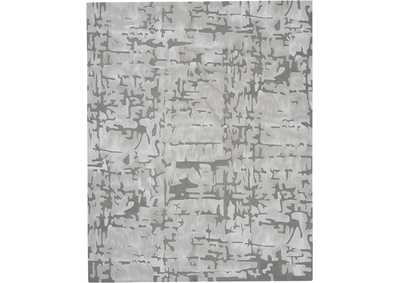 Image for Nourison Symmetry SMM03 Silver 8'x10' Large Textured Rug