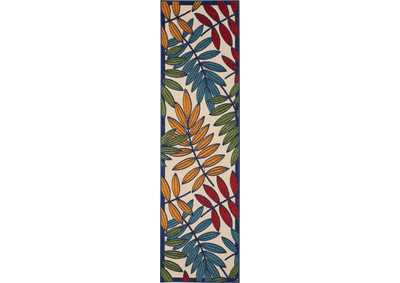 Image for Nourison Aloha ALH18 Multicolor 8'xRunner Indoor-outdoor Rug