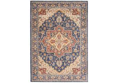 Image for Nourison Lagos LAG01 Blue Multicolor 8'x10' Large Low-pile Rug