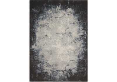 Image for Nourison Maxell MAE01 Grey and White 8'x11' Oversized Rug