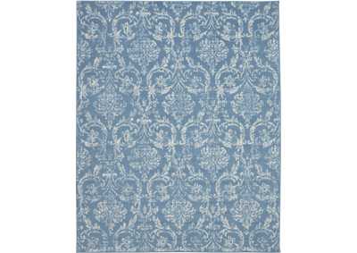 Image for Nourison Jubilant JUB09 Blue 8'x10' Large Low-pile Rug