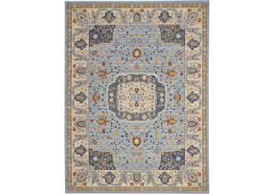 Image for Nourison Majestic 9'x12' Light Blue Multicolor Persian Area Rug
