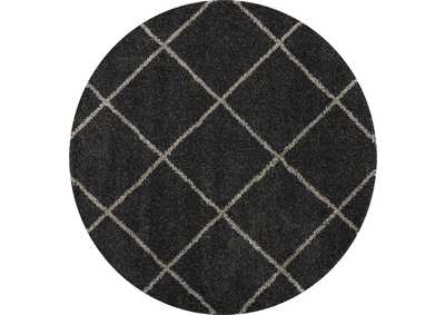 Image for Nourison Brisbane BRI03 Black 7' Round Rug