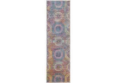 Image for Nourison Ankara Global ANR05 Multicolor 6' Runner Low-pile Hallway Rug