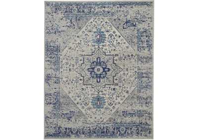 Image for Nourison Tranquil TRA06 Navy Blue and White 9'x12' Oversized Rug