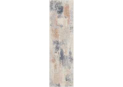 Image for Nourison Rustic Textures RUS02 Beige and Grey 8' Runner Hallway Rug