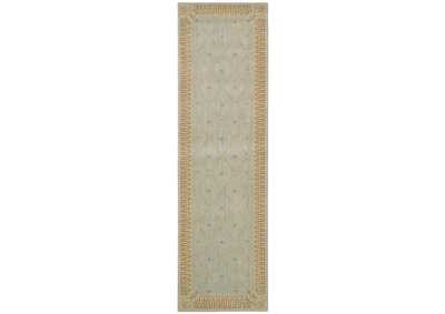 Image for Nourison Ashton House AS03 Blue 8' Runner Hallway Rug