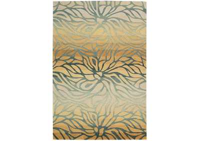 Image for Nourison Contour CON25 Green 7'x9' Rug