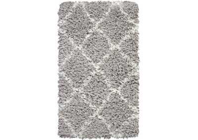 Image for Nourison Luxe Shag 2' X 4' Grey Plush Area Rug