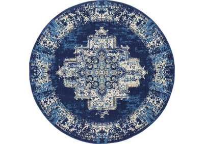 Image for Nourison Grafix GRF14 Blue 5' Round Area Rug