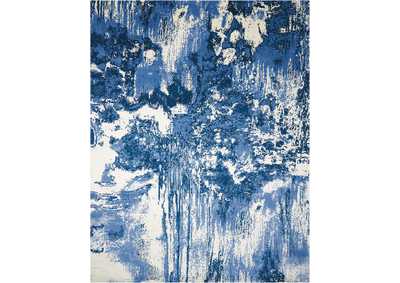 Image for Nourison Twilight TWI24 Blue and White 9'x12' Oversized Rug