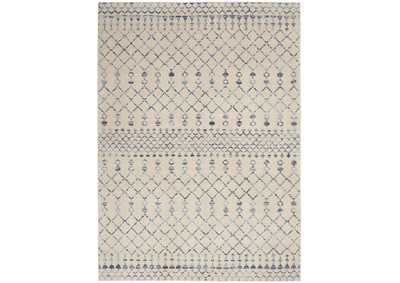 Image for Nourison Palermo 3' x 5' Beige and Blue Distressed Bohemian Area Rug