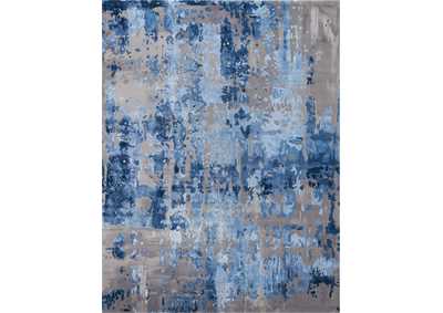 Image for Nourison Prismatic 10'x14' Blue Flame Painterly Area Rug