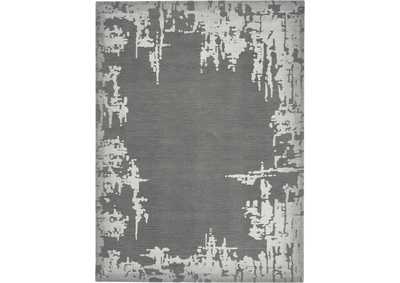 Image for Nourison Symmetry SMM02 Ivory and Grey 9'x12' Oversized Textured Rug