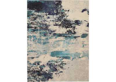 Image for Nourison Celestial CES02 Blue and White 8'x11' Oversized Rug