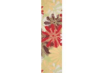 Image for Nourison Home & Garden RS022 Green 8' Runner Hallway Rug