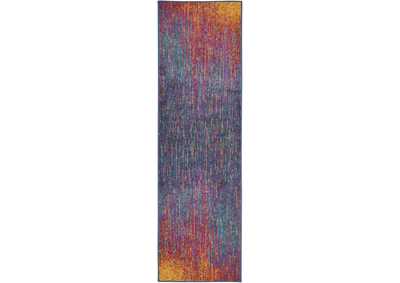 Image for Nourison Passion PSN09 Multicolor 8' Runner Hallway Rug