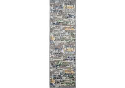 Image for Nourison Urban Chic URC01 Grey Multicolor 7' Runner Hallway Rug